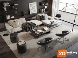 Sofa Minotti Skp Files 